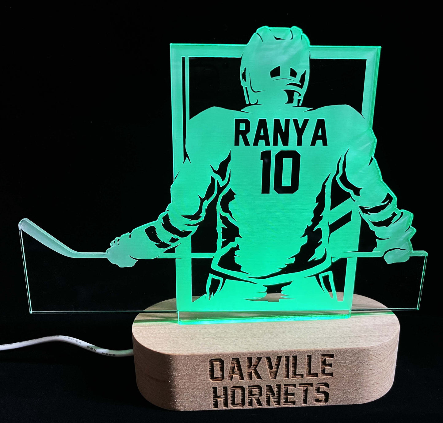 Hockey Player LED Light Sign - 7 Colours.