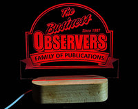 Custom Logo, Text and/or Graphic LED Light Sign - 7 Colours - Memories Made Custom