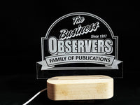 Custom Logo, Text and/or Graphic LED Light Sign - 7 Colours - Memories Made Custom