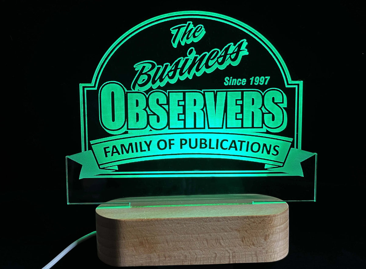 Custom Logo, Text and/or Graphic LED Light Sign - 7 Colours - Memories Made Custom