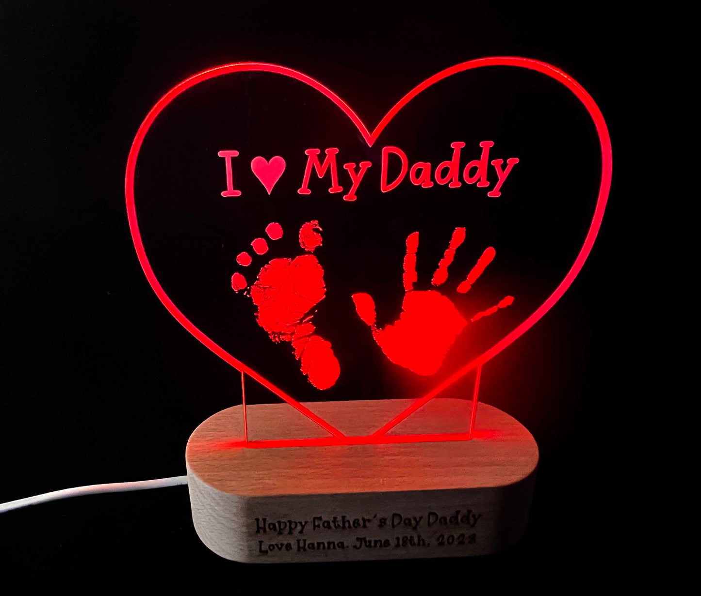 I Love My Daddy Light Sign - 7 Colours.