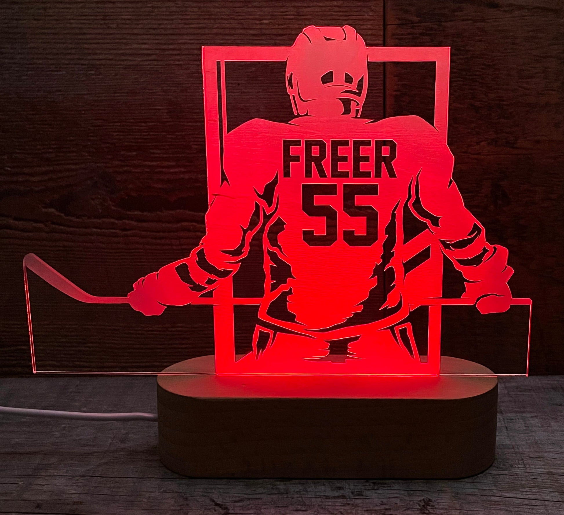 Hockey Player LED Light Sign - 7 Colours.