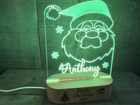 Santa Design Night Light - 7 Colours.
