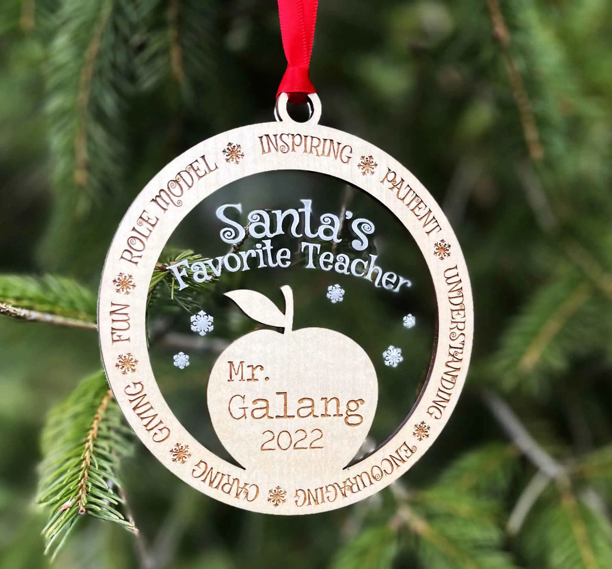 Santa's Favorite Teacher Ornament.