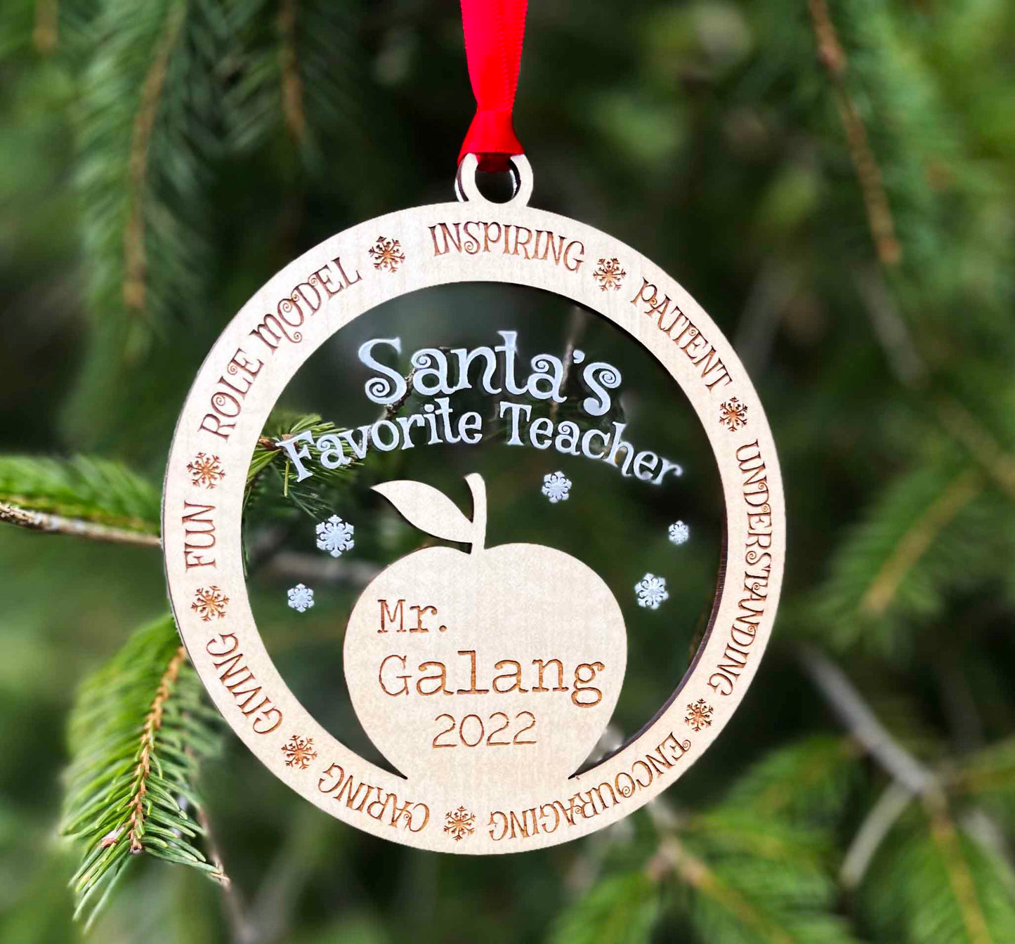 Santa's Favorite Teacher Ornament.