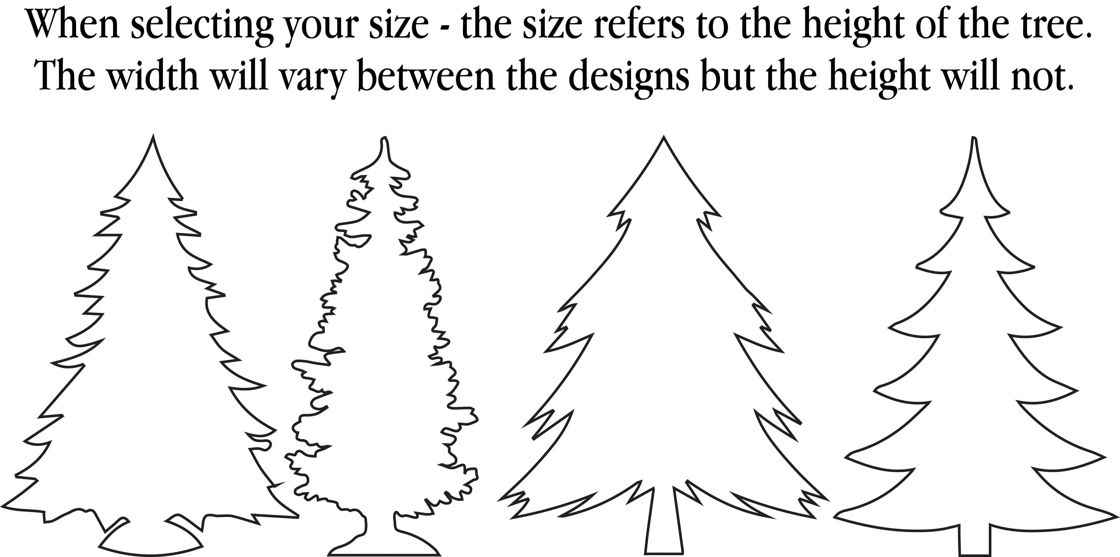 Christmas Tree Blanks Set Of 3 Christmas tree blanks set of 3