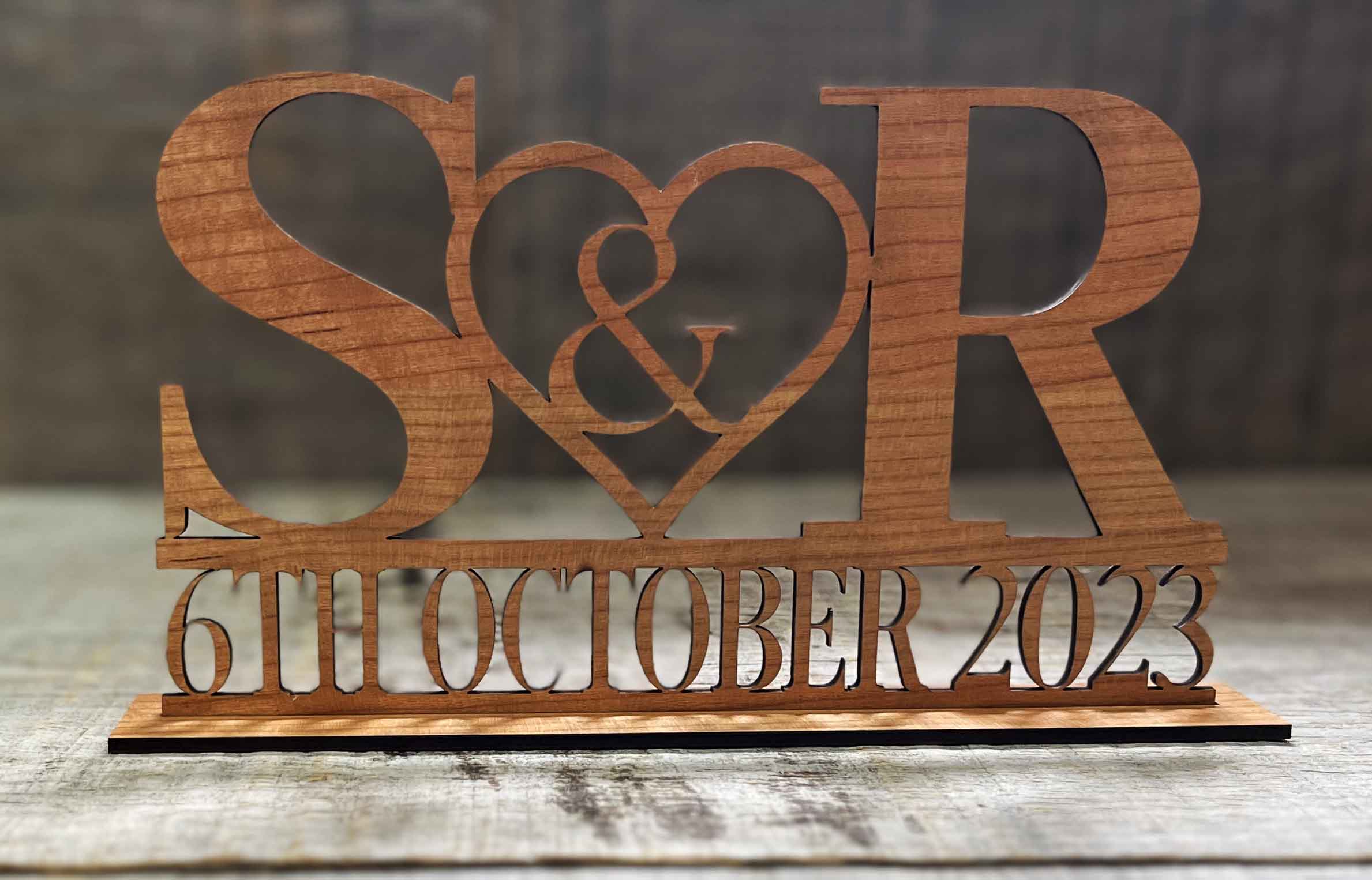 Head Table Couples Wooden Name Signs.