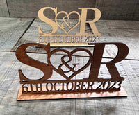Head Table Couples Wooden Name Signs.